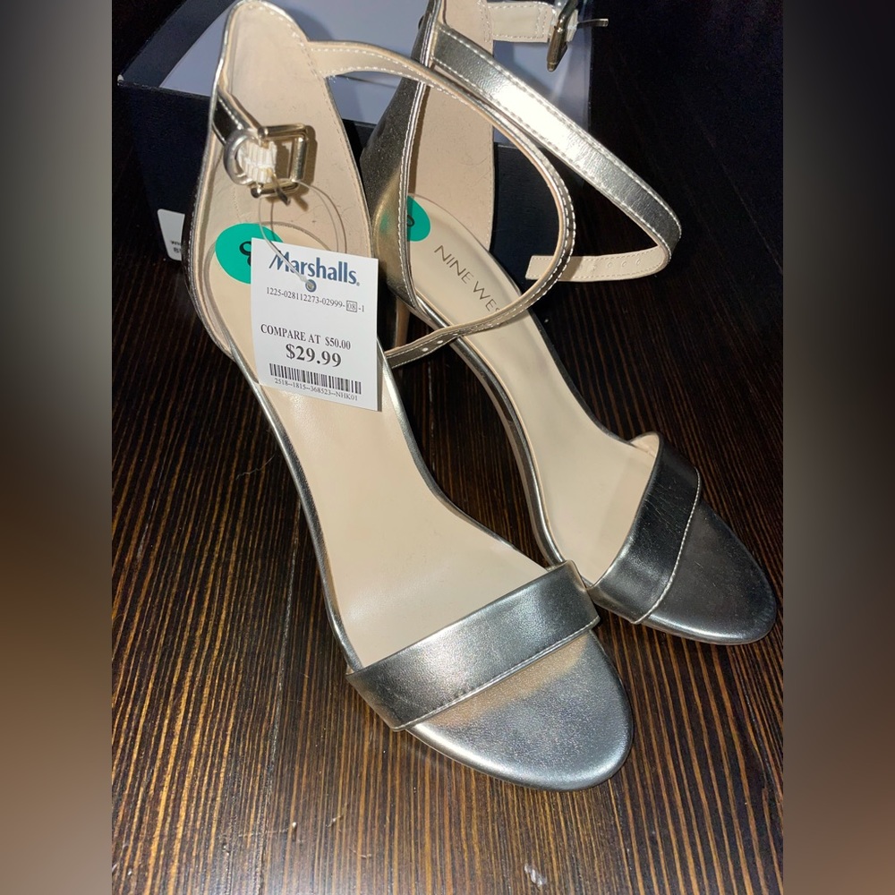 Nine West women’s gold sandals